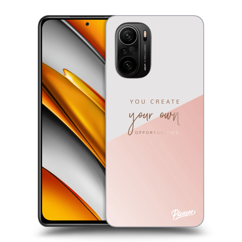 Picasee Xiaomi Poco F3 Hülle - Transparentes Silikon - You create your own opportunities