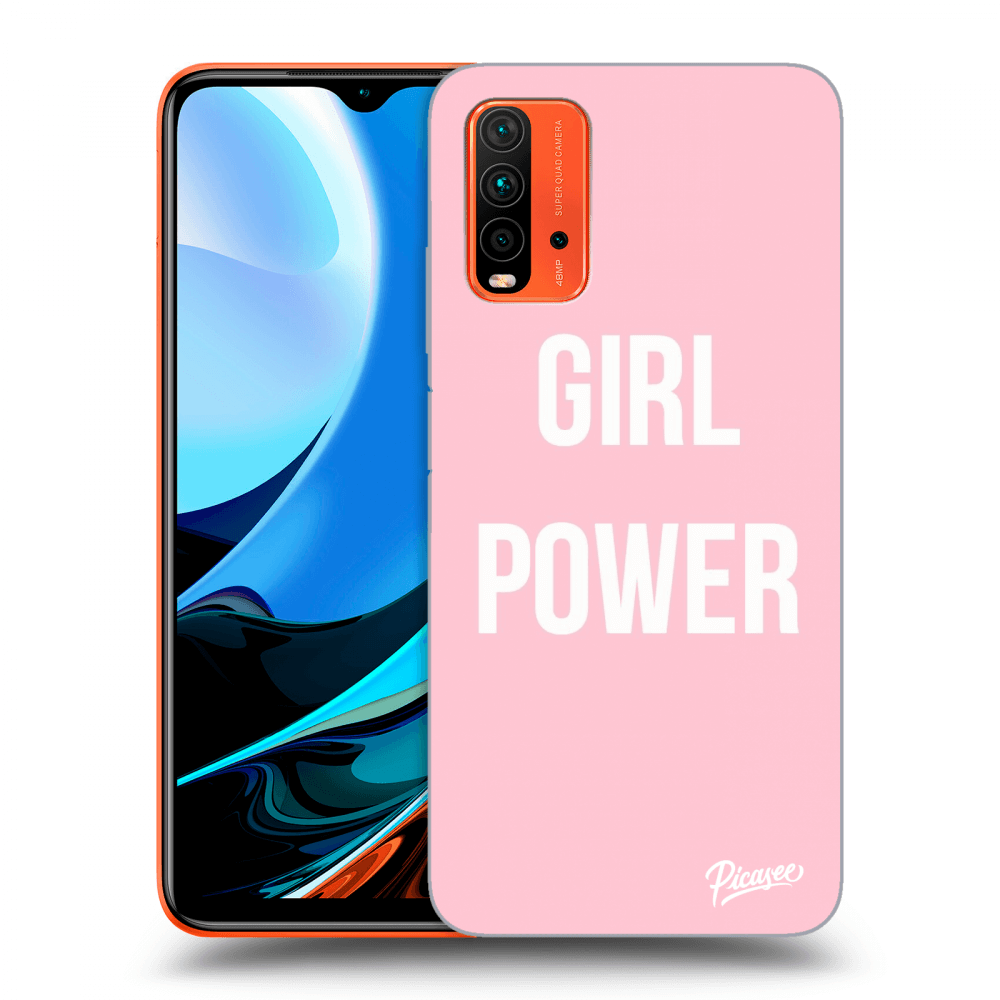 Picasee Xiaomi Redmi 9T Hülle - Transparentes Silikon - Girl power