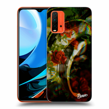 Picasee Xiaomi Redmi 9T Hülle - Schwarzes Silikon - Roses color