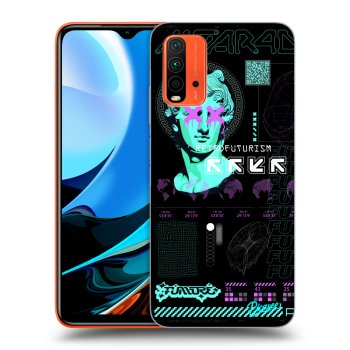 Picasee Xiaomi Redmi 9T Hülle - Schwarzes Silikon - RETRO