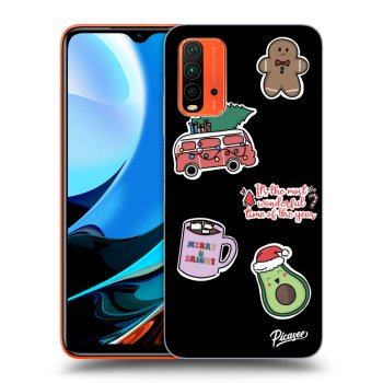 Hülle für Xiaomi Redmi 9T - Christmas Stickers