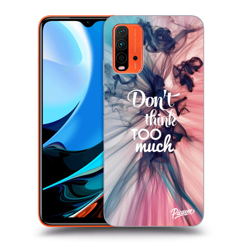 Picasee Xiaomi Redmi 9T Hülle - Schwarzes Silikon - Don't think TOO much