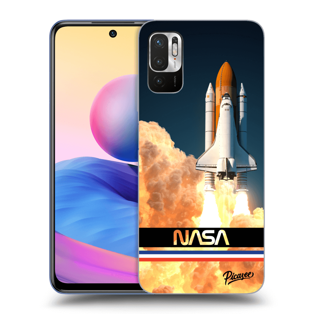 Picasee Xiaomi Redmi Note 10 5G Hülle - Transparentes Silikon - Space Shuttle