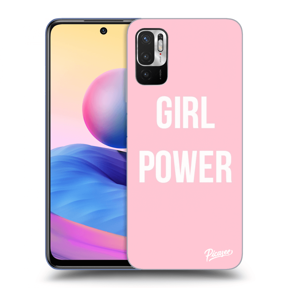 Picasee Xiaomi Redmi Note 10 5G Hülle - Transparentes Silikon - Girl power