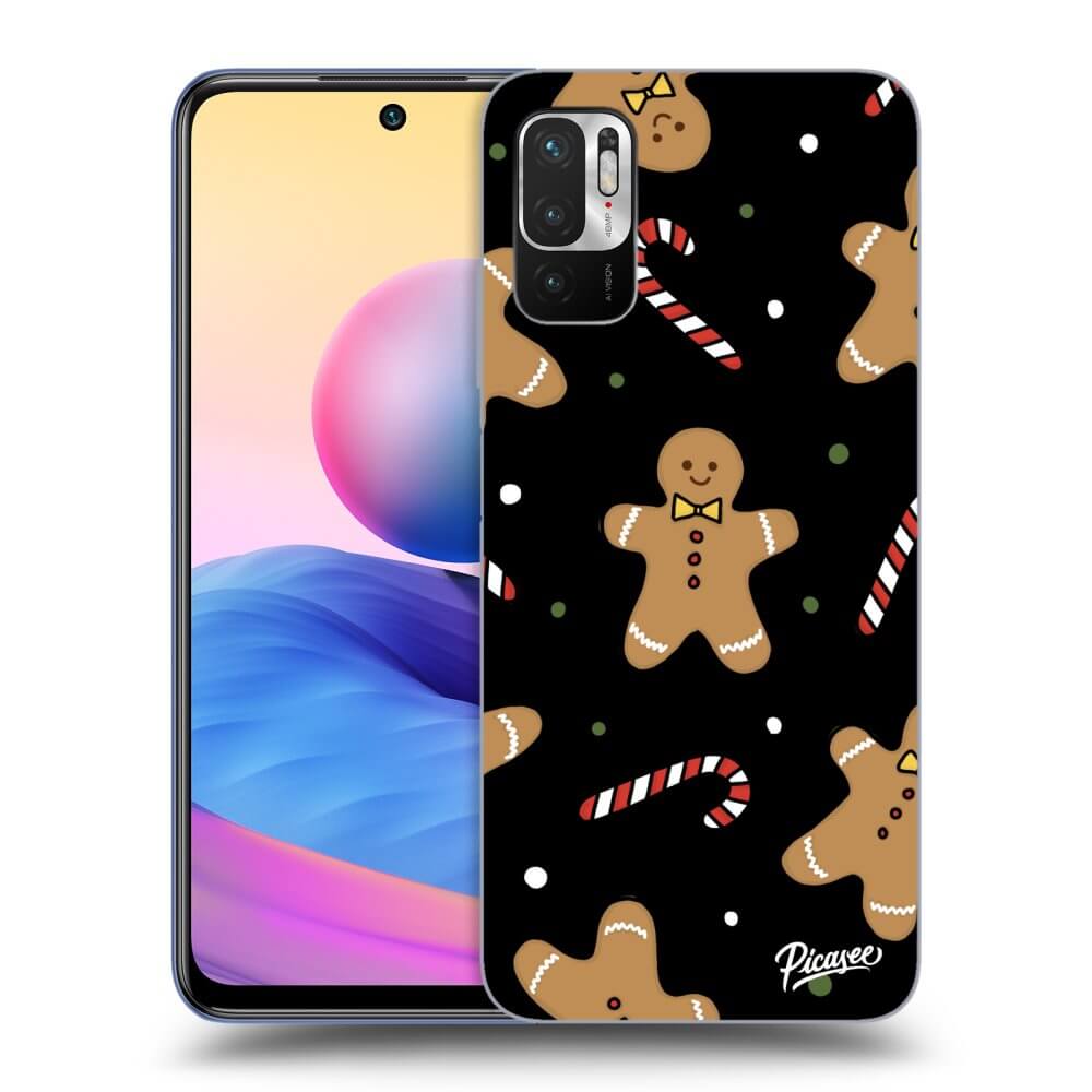 Picasee Xiaomi Redmi Note 10 5G Hülle - Schwarzes Silikon - Gingerbread