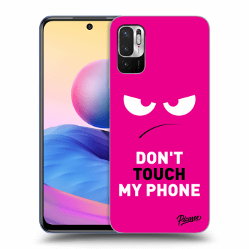 Picasee Xiaomi Redmi Note 10 5G Hülle - Transparentes Silikon - Angry Eyes - Pink