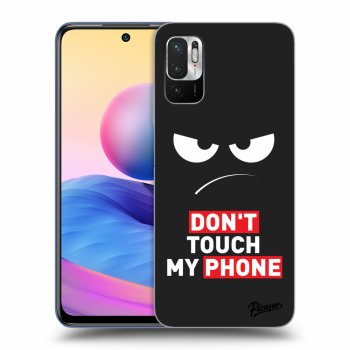 Picasee Xiaomi Redmi Note 10 5G Hülle - Schwarzes Silikon - Angry Eyes - Transparent