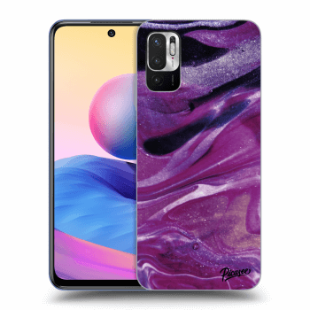 Hülle für Xiaomi Redmi Note 10 5G - Purple glitter