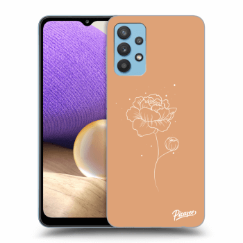 Picasee Samsung Galaxy A32 4G SM-A325F Hülle - Transparentes Silikon - Peonies