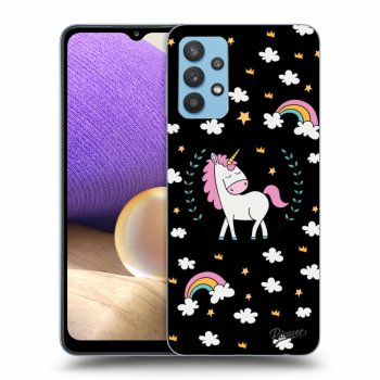 Hülle für Samsung Galaxy A32 4G SM-A325F - Einhorn Sternenhimmel