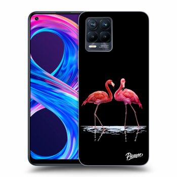 Hülle für Realme 8 Pro - Flamingos couple