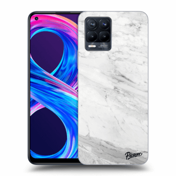 Hülle für Realme 8 Pro - White marble