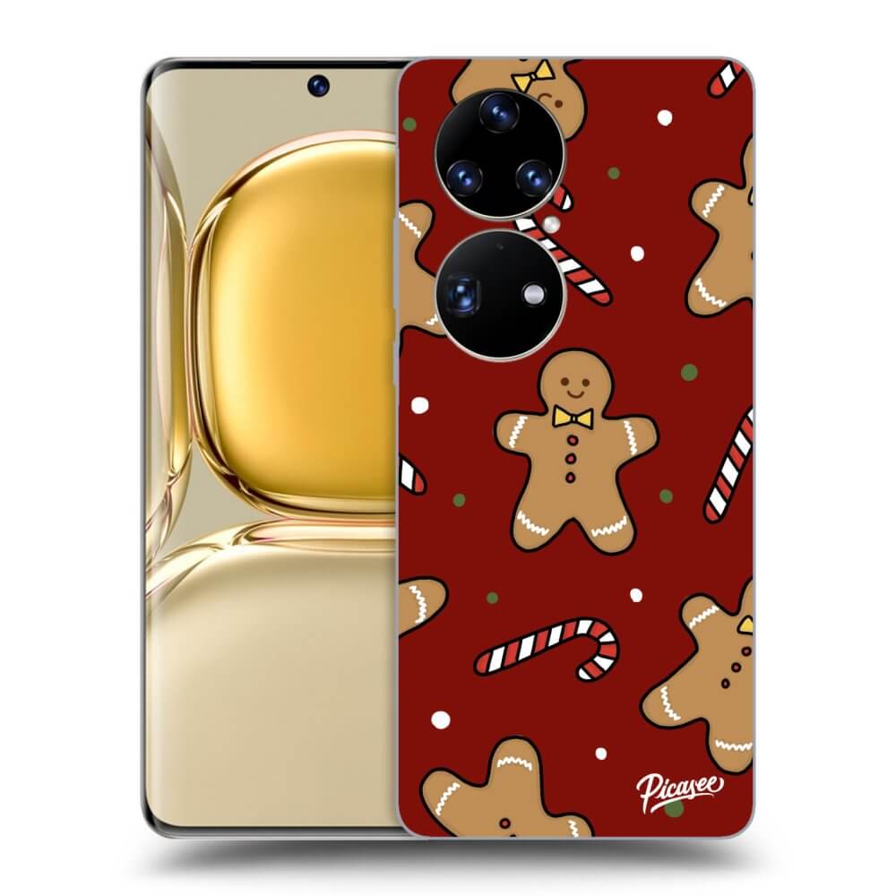 Picasee Huawei P50 Hülle - Transparentes Silikon - Gingerbread 2