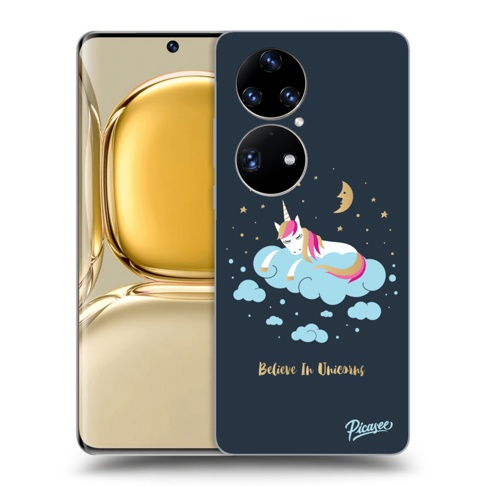 Picasee Huawei P50 Hülle - Transparentes Silikon - Believe In Unicorns