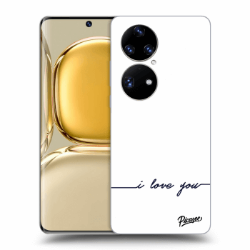 Picasee Huawei P50 Hülle - Transparentes Silikon - I love you