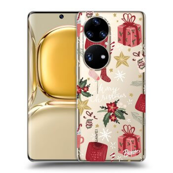 Picasee Huawei P50 Hülle - Transparentes Silikon - Christmas