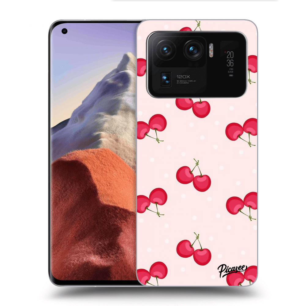 Picasee Xiaomi Mi 11 Ultra Hülle - Schwarzes Silikon - Cherries
