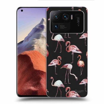 Picasee Xiaomi Mi 11 Ultra Hülle - Schwarzes Silikon - Flamingos