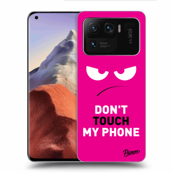 Picasee Xiaomi Mi 11 Ultra Hülle - Schwarzes Silikon - Angry Eyes - Pink