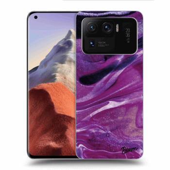Picasee Xiaomi Mi 11 Ultra Hülle - Transparentes Silikon - Purple glitter
