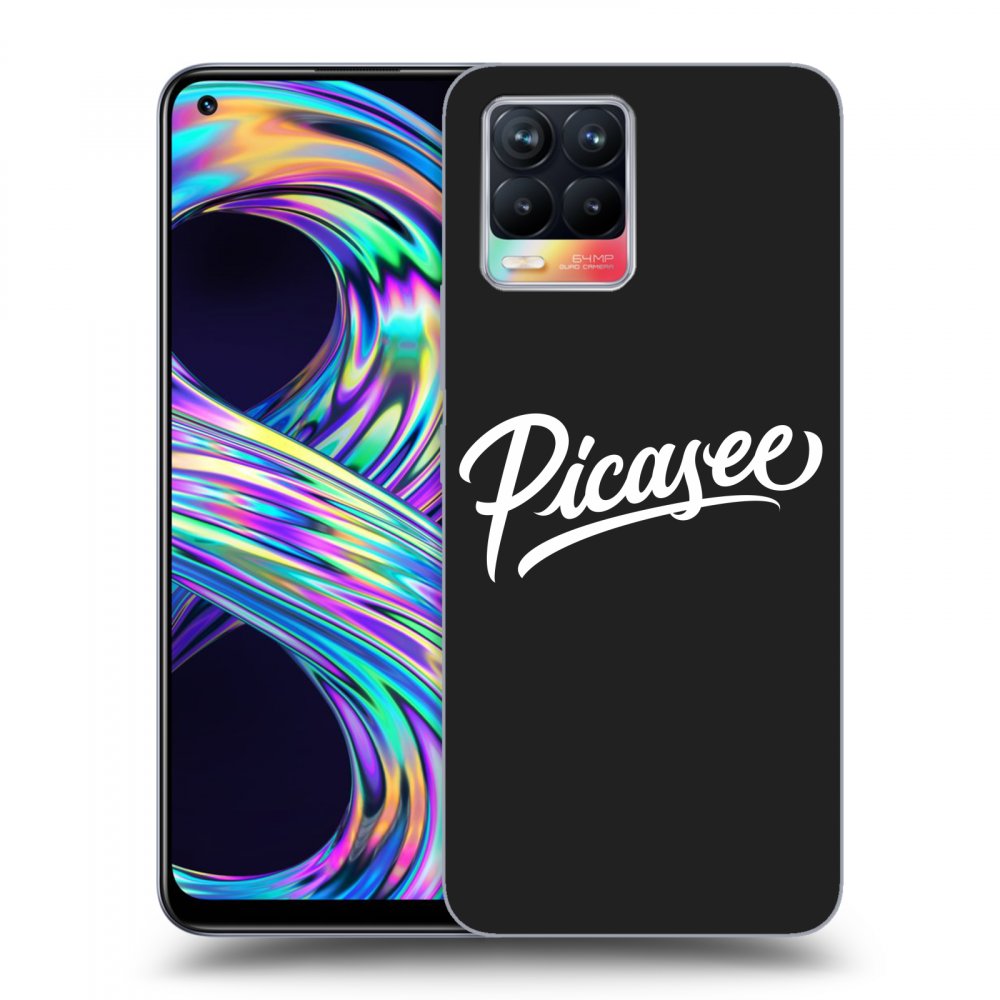 Picasee Realme 8 4G Hülle - Schwarzes Silikon - Picasee - White