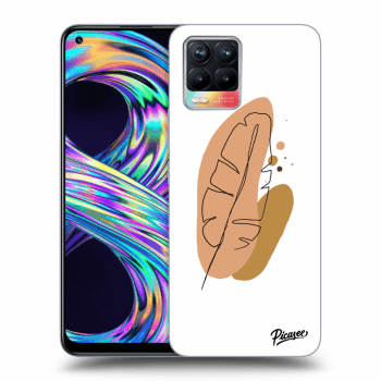 Picasee Realme 8 4G Hülle - Transparentes Silikon - Feather brown