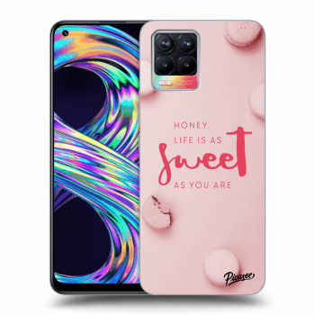 Picasee Realme 8 4G Hülle - Transparentes Silikon - Life is as sweet as you are
