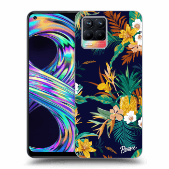 Picasee Realme 8 4G Hülle - Transparentes Silikon - Pineapple Color