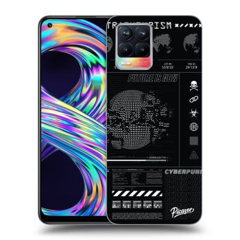 Picasee Realme 8 4G Hülle - Schwarzes Silikon - FUTURE