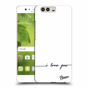 Picasee Huawei P10 Hülle - Transparentes Silikon - I love you