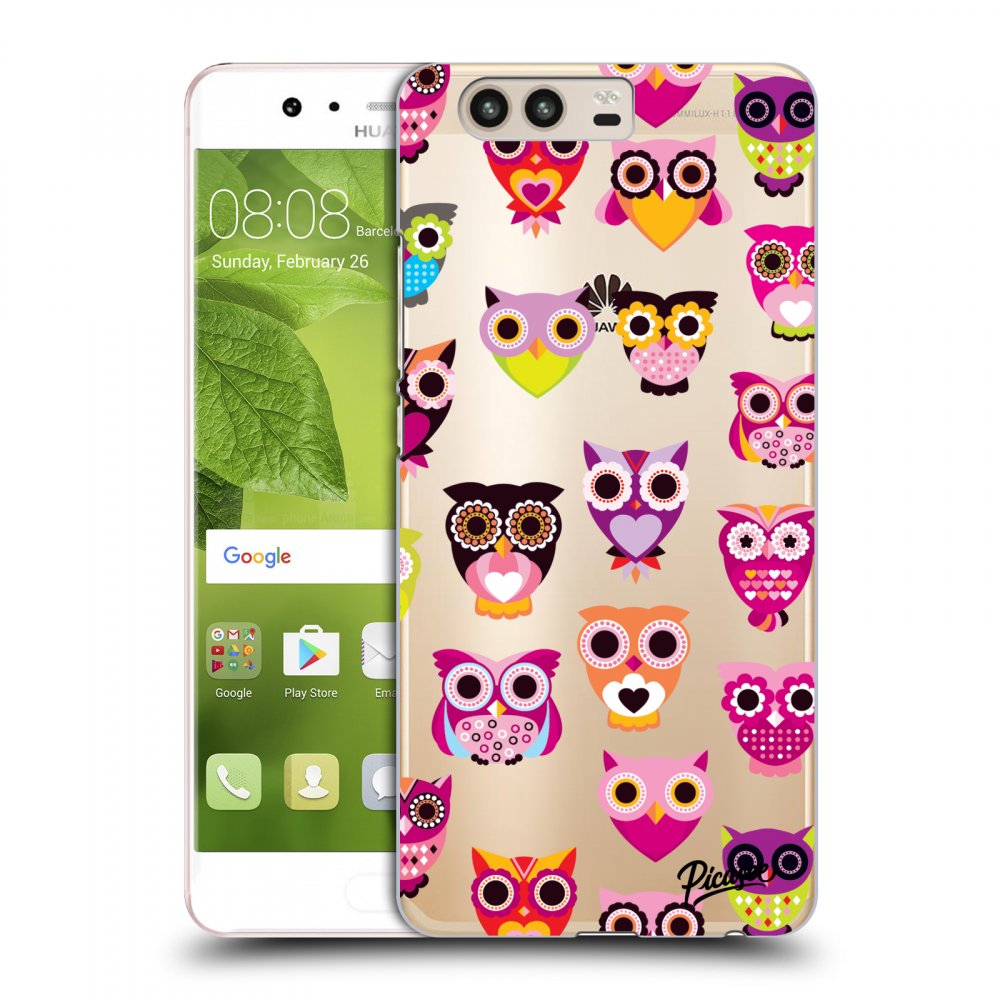 Picasee Huawei P10 Hülle - Transparentes Silikon - Owls