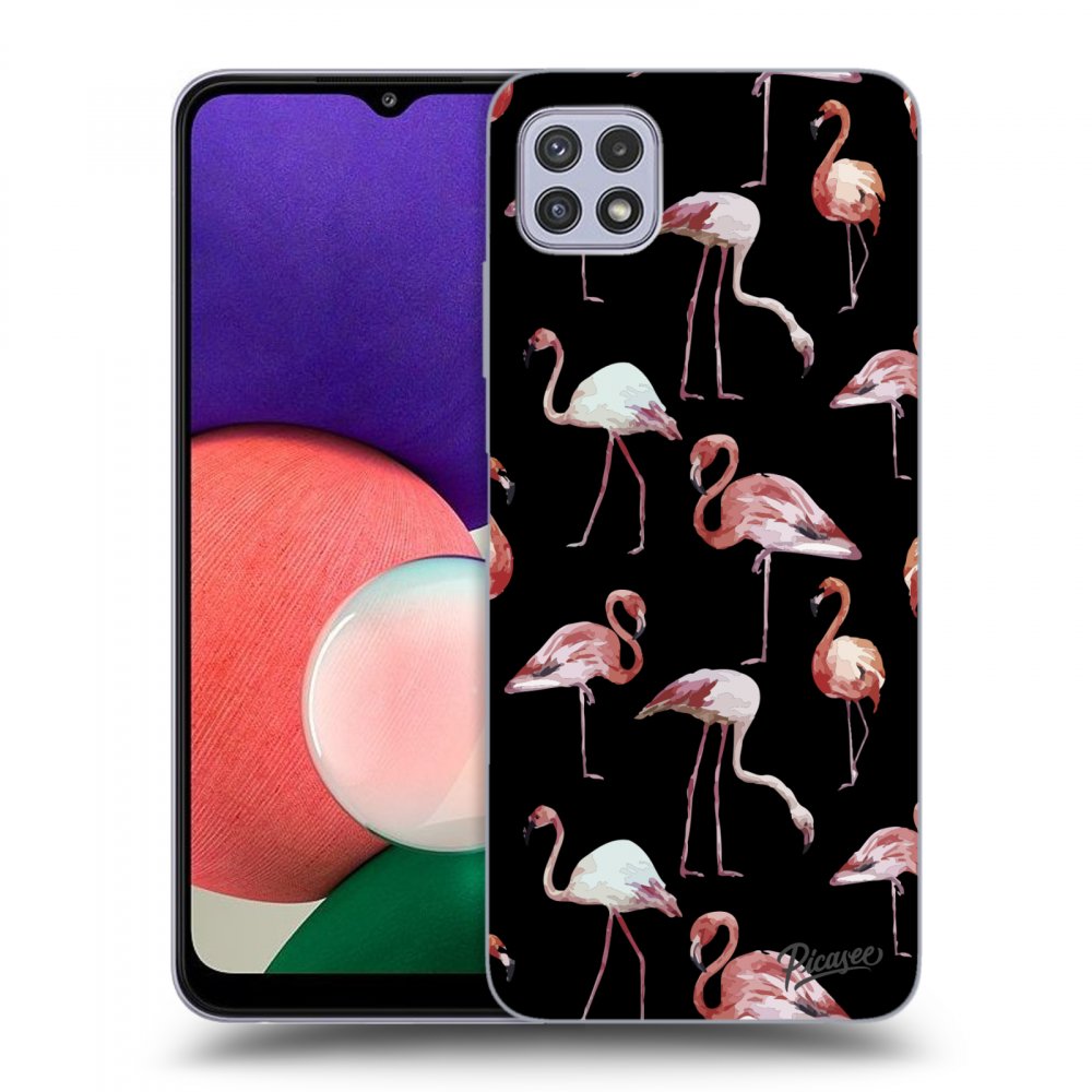 Picasee ULTIMATE CASE für Samsung Galaxy A22 A226B 5G - Flamingos