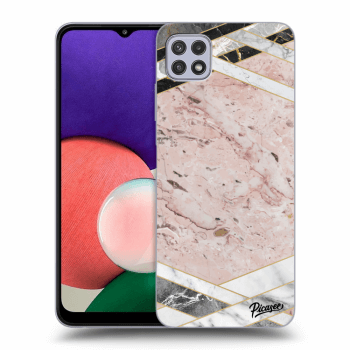 Hülle für Samsung Galaxy A22 5G A226B - Pink geometry