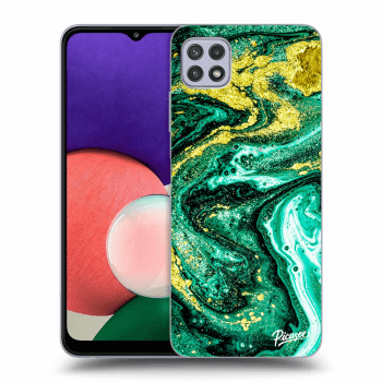 Hülle für Samsung Galaxy A22 5G A226B - Green Gold