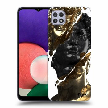 Hülle für Samsung Galaxy A22 5G A226B - Gold - Black