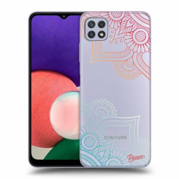 Picasee Samsung Galaxy A22 A226B 5G Hülle - Transparentes Silikon - Flowers pattern