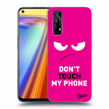 Picasee Realme 7 Hülle - Transparentes Silikon - Angry Eyes - Pink