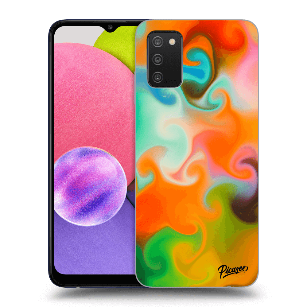 Picasee Samsung Galaxy A02s A025G Hülle - Schwarzes Silikon - Juice