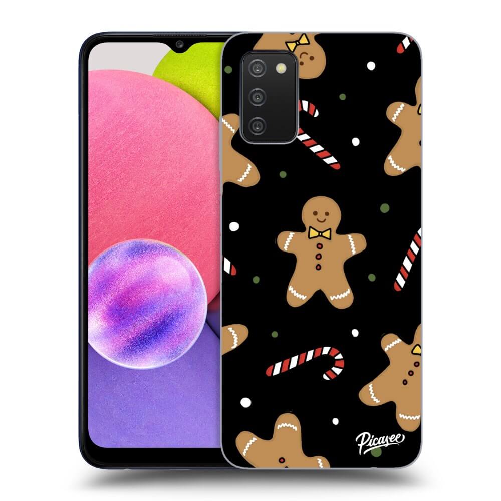 Picasee Samsung Galaxy A02s A025G Hülle - Schwarzes Silikon - Gingerbread