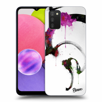 Picasee Samsung Galaxy A02s A025G Hülle - Transparentes Silikon - Peony White