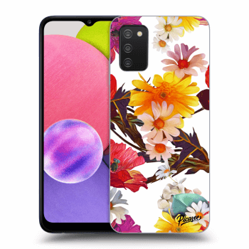 Picasee Samsung Galaxy A02s A025G Hülle - Schwarzes Silikon - Meadow