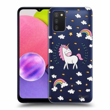 Picasee Samsung Galaxy A02s A025G Hülle - Transparentes Silikon - Unicorn star heaven