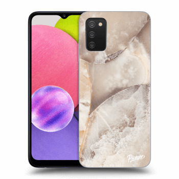 Hülle für Samsung Galaxy A02s A025G - Cream marble