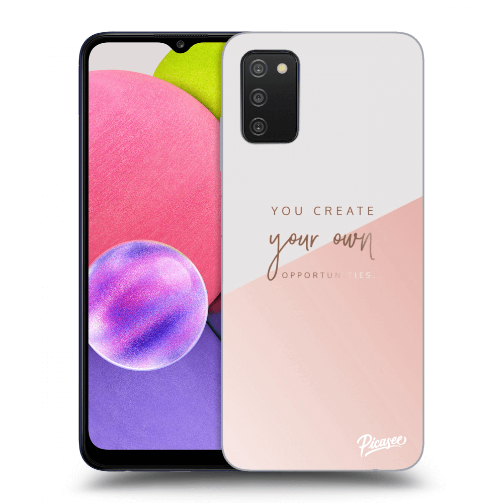 Picasee Samsung Galaxy A02s A025G Hülle - Schwarzes Silikon - You create your own opportunities