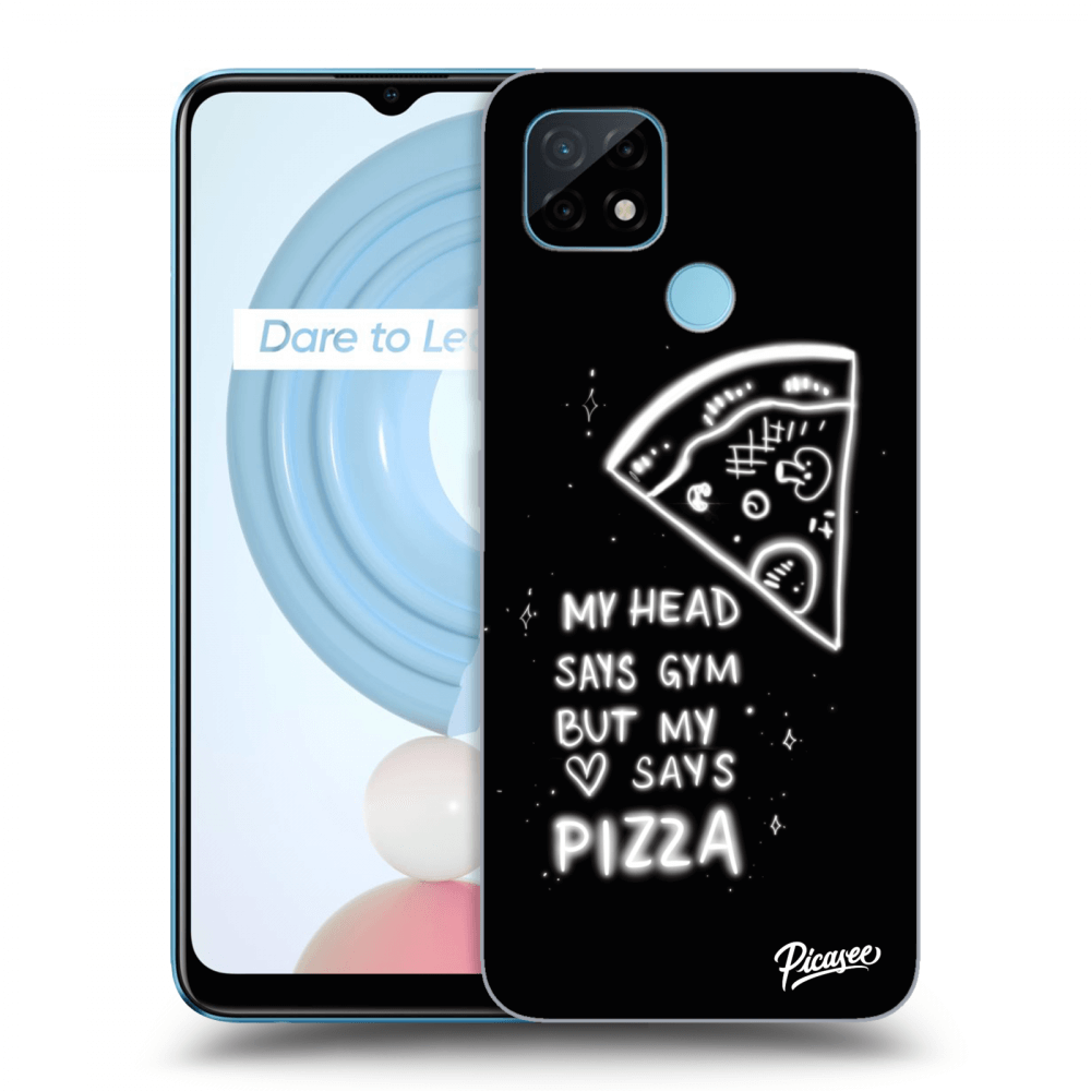 Picasee Realme C21 Hülle - Transparentes Silikon - Pizza