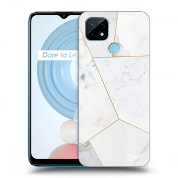 Hülle für Realme C21 - White tile