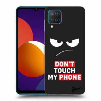 Picasee Samsung Galaxy M12 M127F Hülle - Schwarzes Silikon - Angry Eyes - Transparent