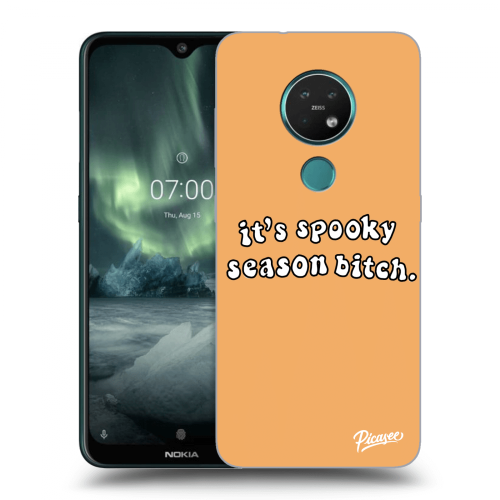 Picasee Nokia 7.2 Hülle - Schwarzes Silikon - Spooky season