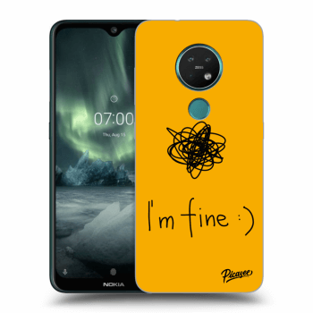 Picasee Nokia 7.2 Hülle - Transparentes Silikon - I am fine