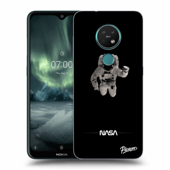 Picasee Nokia 7.2 Hülle - Transparentes Silikon - Astronaut Minimal